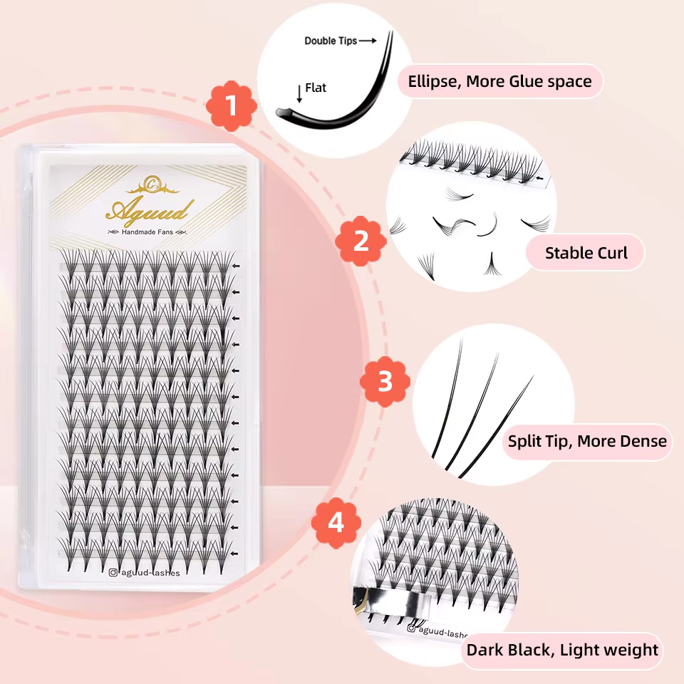 AGUUD Camellia Premade Fans La - Eyelash Extension Japan recension och pris
