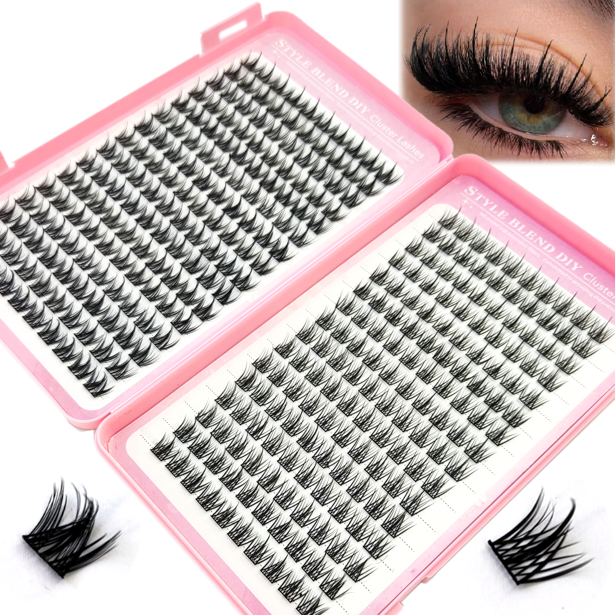 Sharp eyelash clusters, disper - Eyelash Extension Anime Style recension och pris