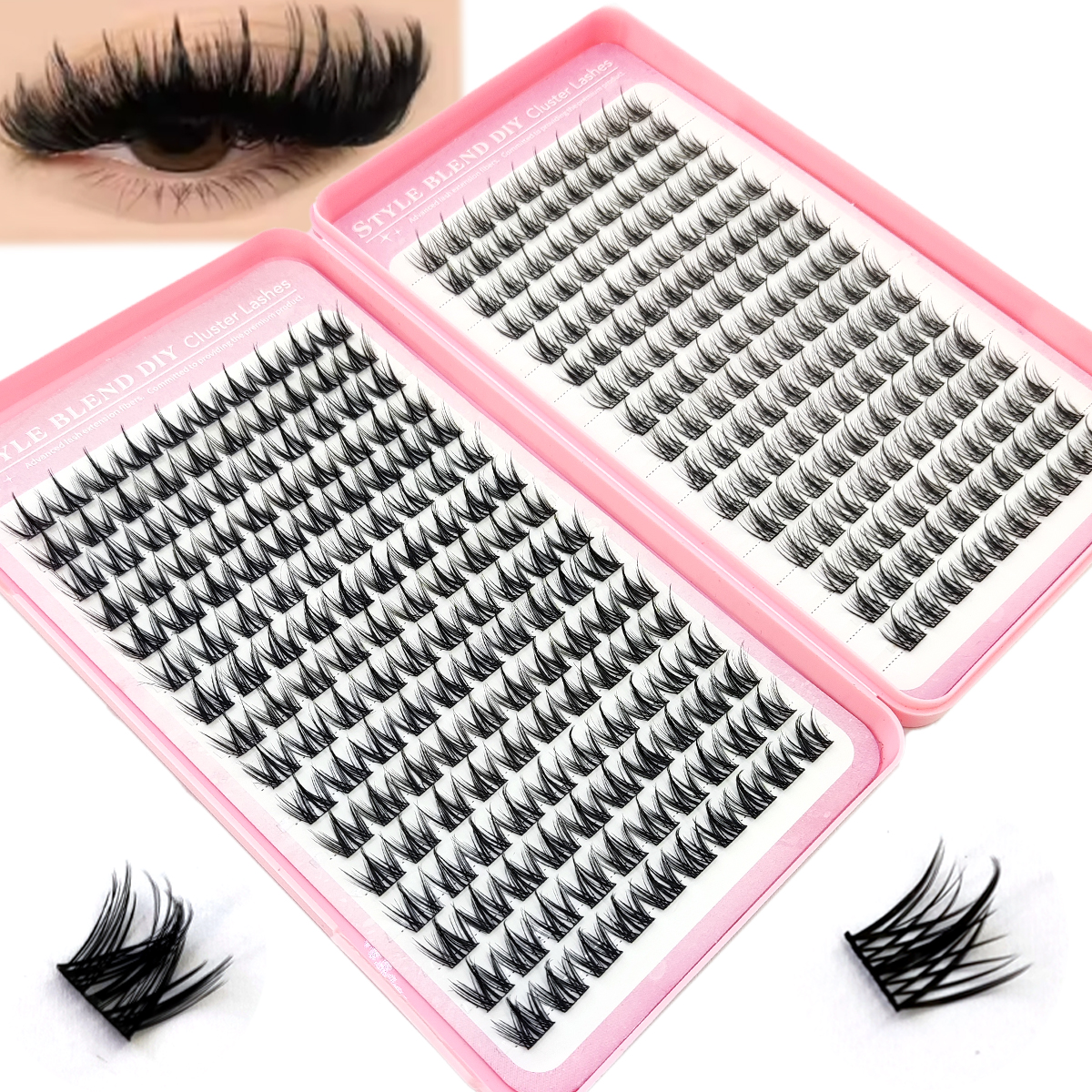 Sharp eyelash clusters, disper - Eyelash Extension Anime Style recension och pris