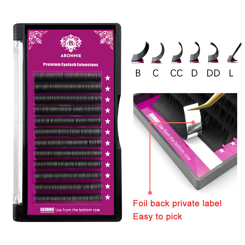 Abonnie B Curl 8-15mm Faux Ind - Eyelash Extension Natural Classic recension och pris