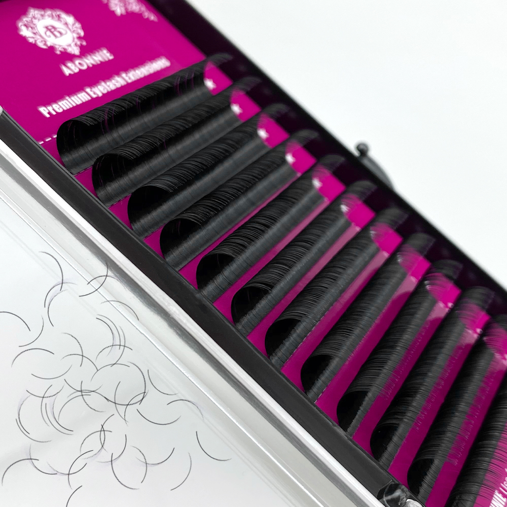 Abonnie B Curl 8-15mm Faux Ind - Eyelash Extension Natural Classic recension och pris
