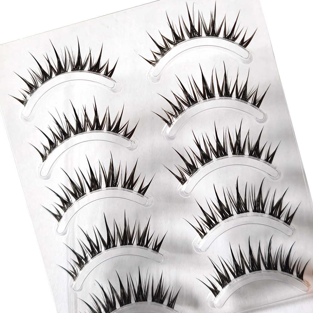 5 Pairs Natural Cat Eye False  - Eyelash Extension Cat Eye Wispy recension och pris