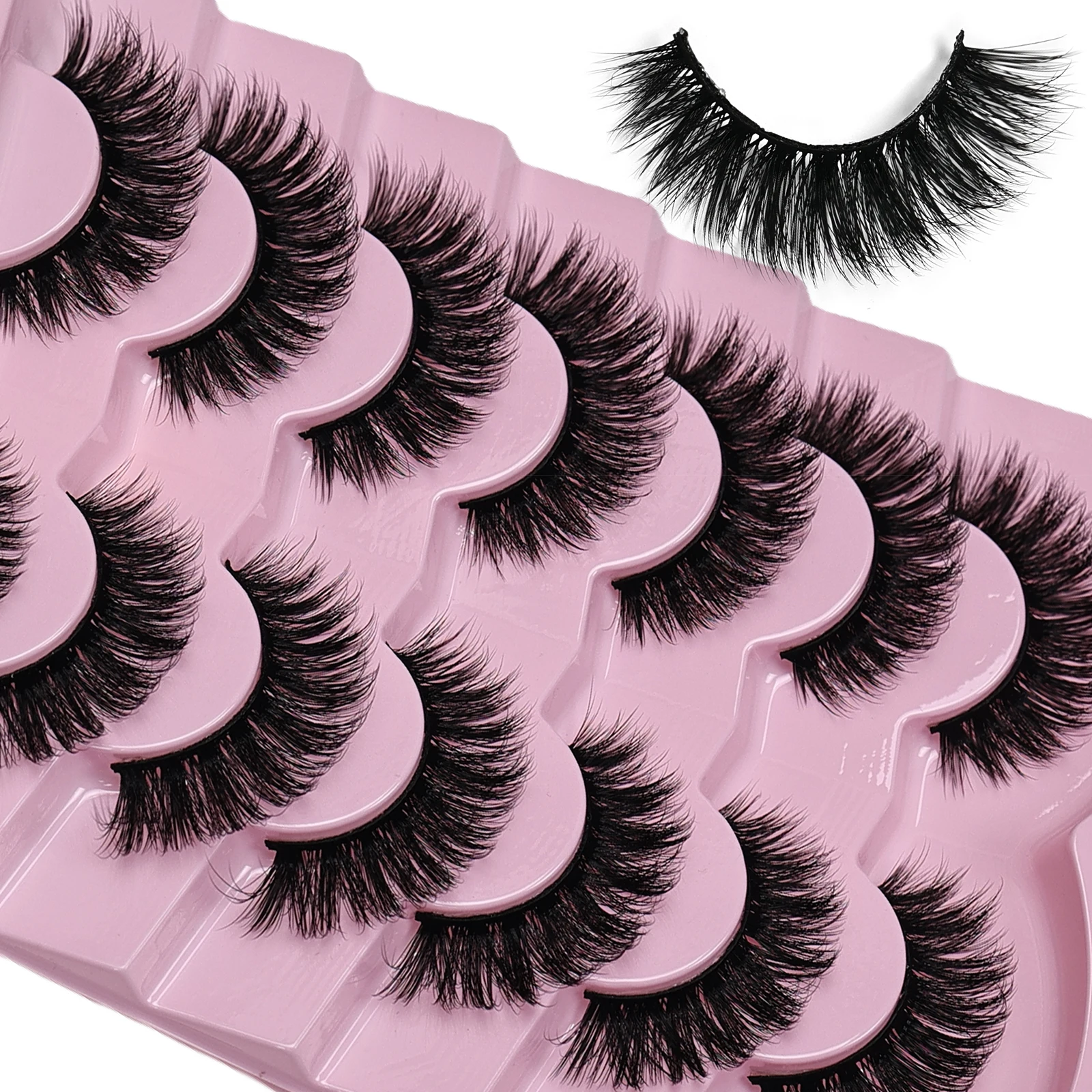 7 Pairs Cat Eye Lashes Volume  - Eyelash Extension Cat Eye Wispy recension och pris
