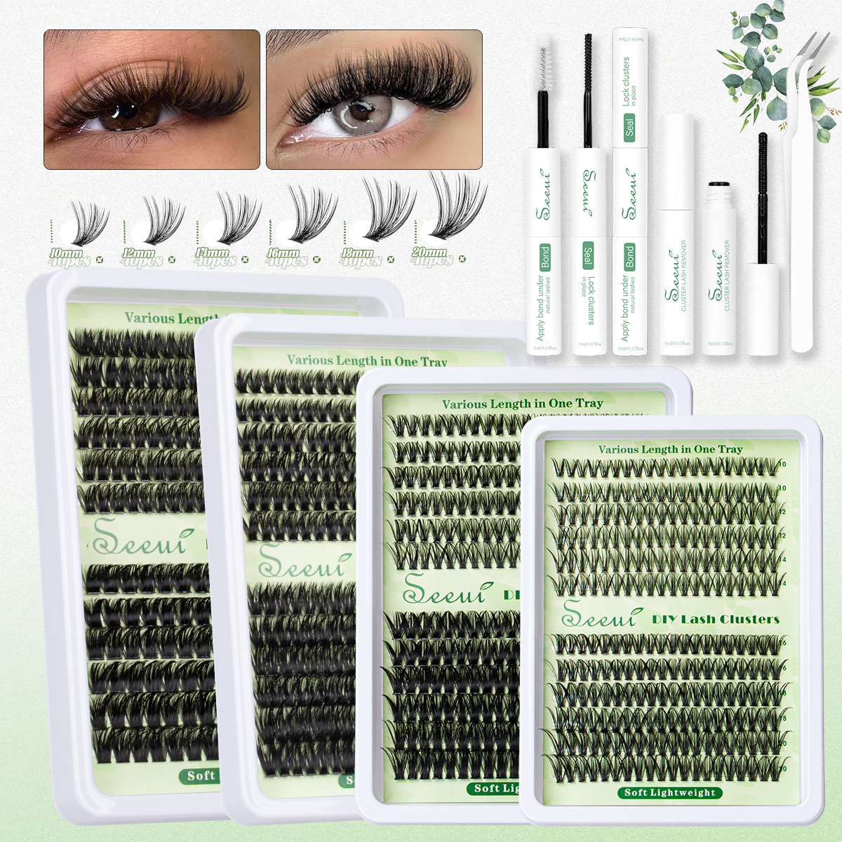 Cluster Lashes Kit Individual  - Faux Mink Lash recension och pris