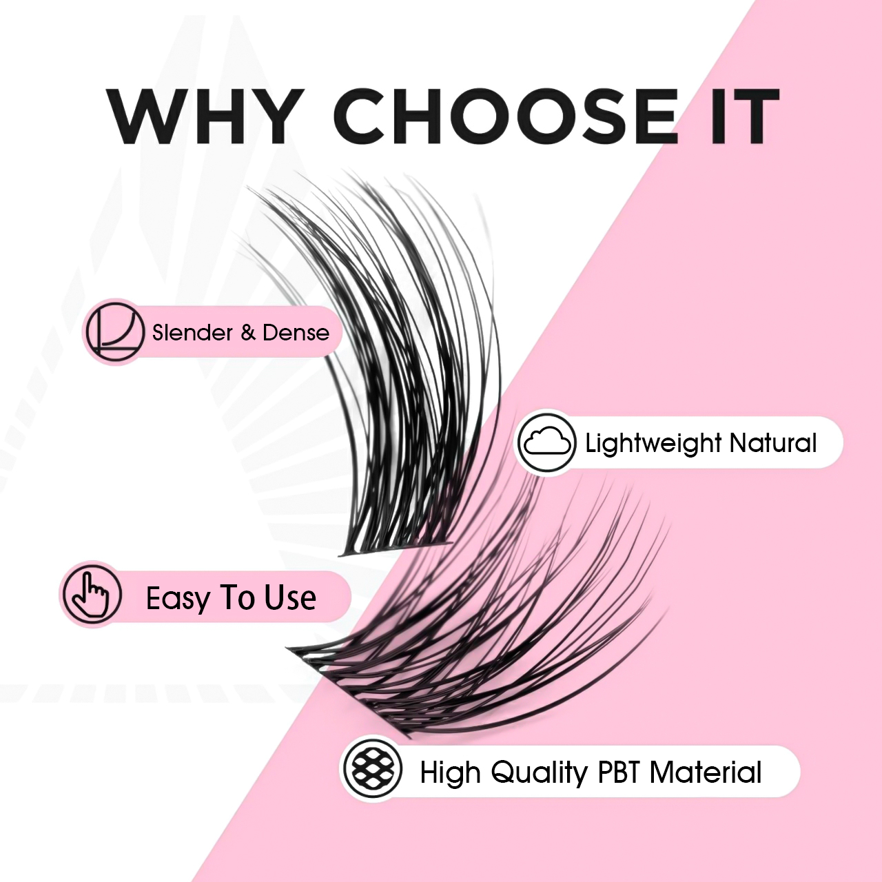 MASSCAKU Clusters Eyelash Exte - Lash Fan Volume recension och pris
