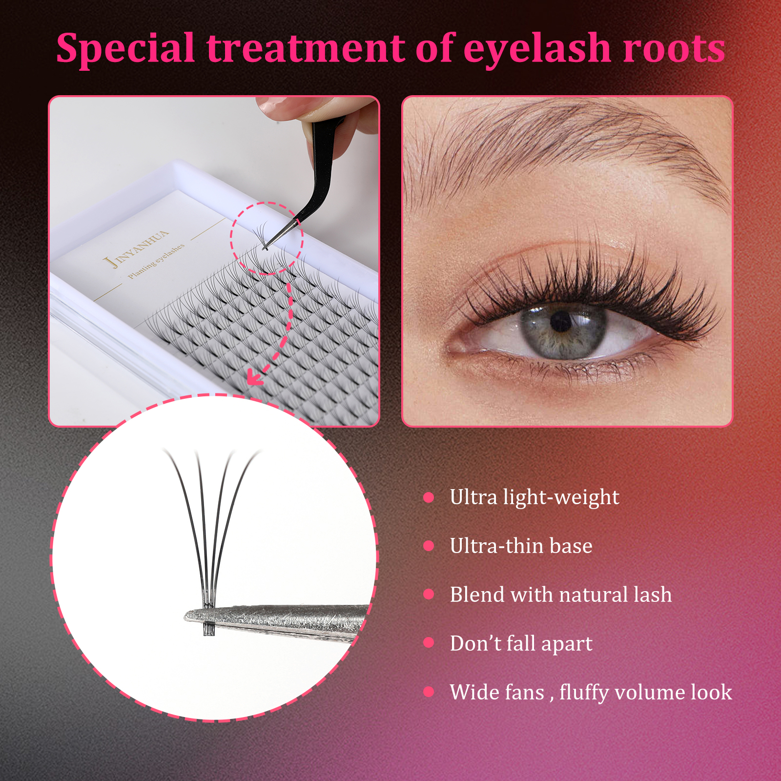 Premade Fans Eyelash Extension - Lash Fan Volume recension och pris