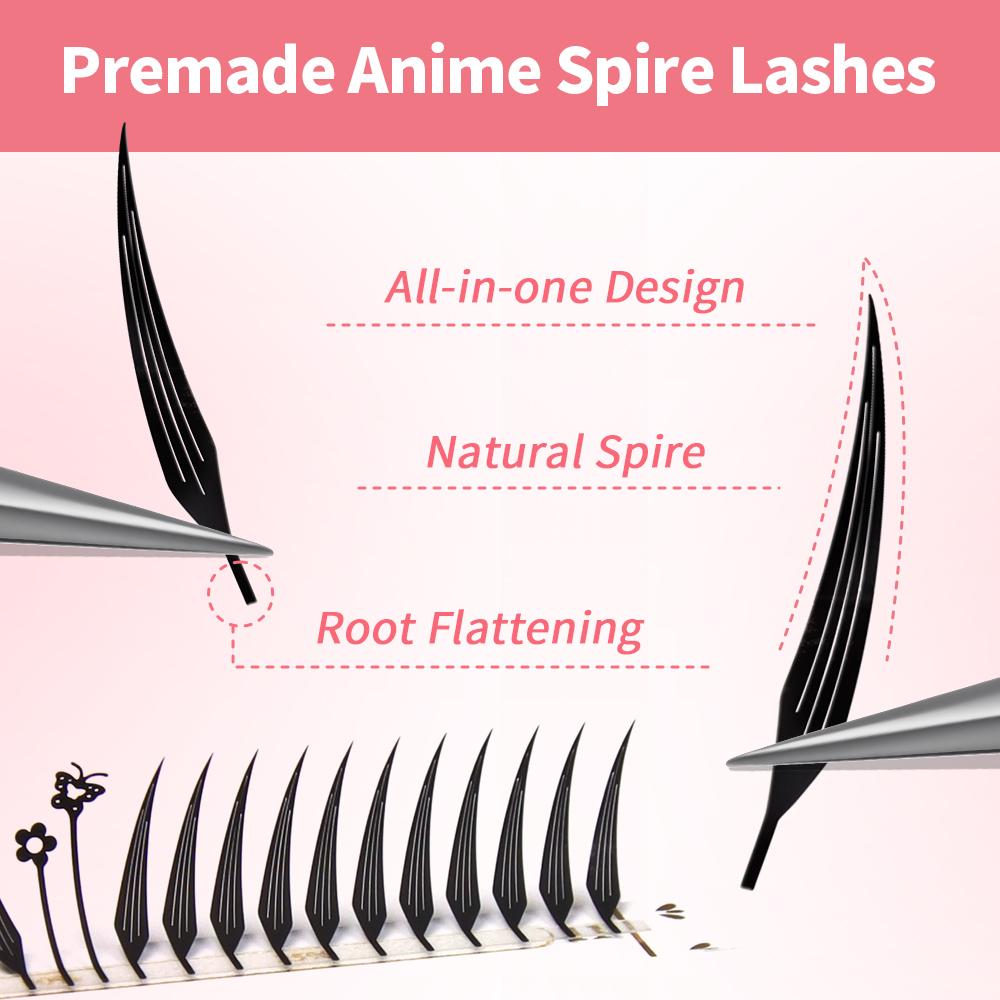 JEMEDO Comic Eyelashes Narrow  - Eyelash Extension Anime Style recension och pris