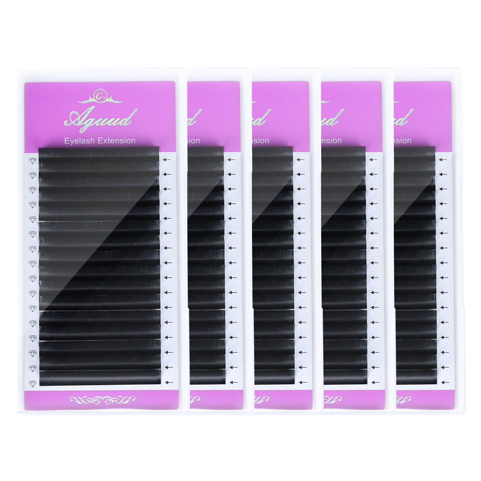 AGUUD 5 trays/lot NEW Super Ma - Eyelash Extension Natural Classic recension och pris