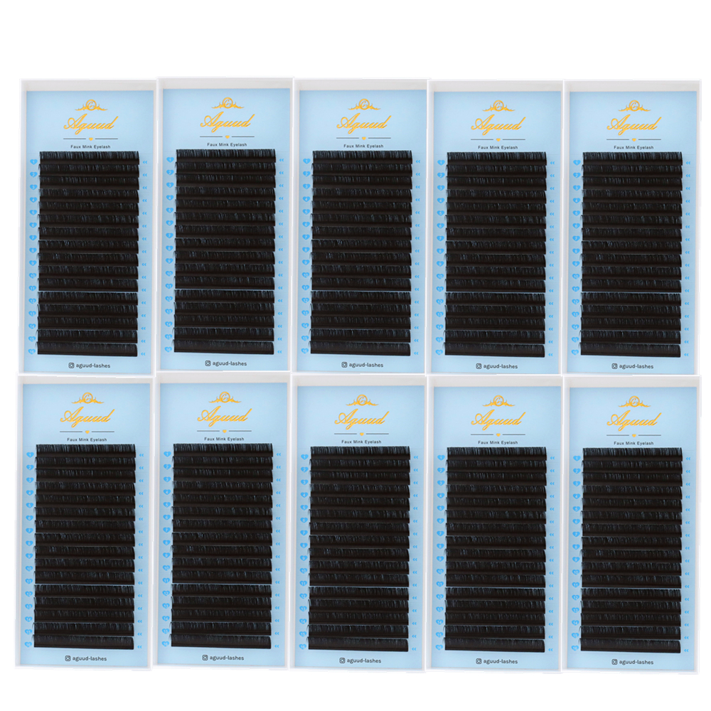 AGUUD 10 Cases/Lot Eyelash Ext - Eyelash Extension Natural Classic recension och pris