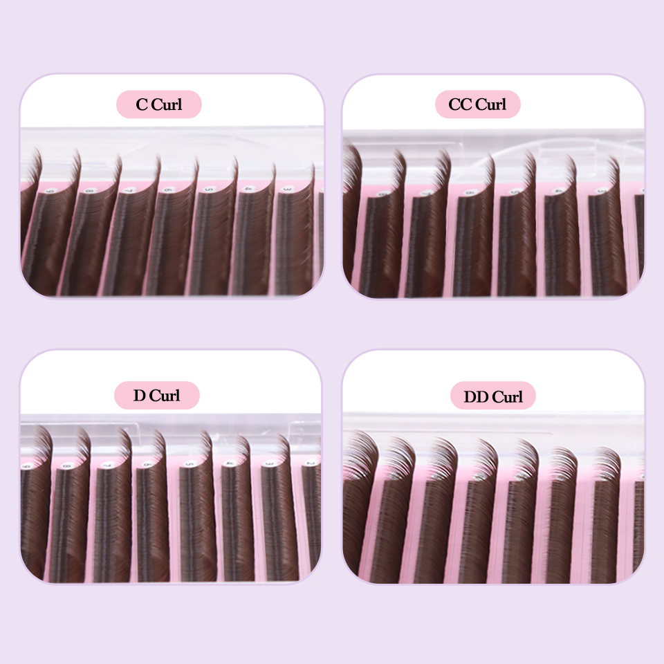 Cocoa Chocolate Brown Eyelashe - Eyelash Extension Natural Classic recension och pris
