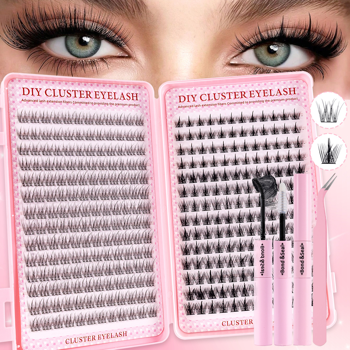 336Pcs Natural Eyelash Kit - C - Eyelash Extension Anime Style recension och pris