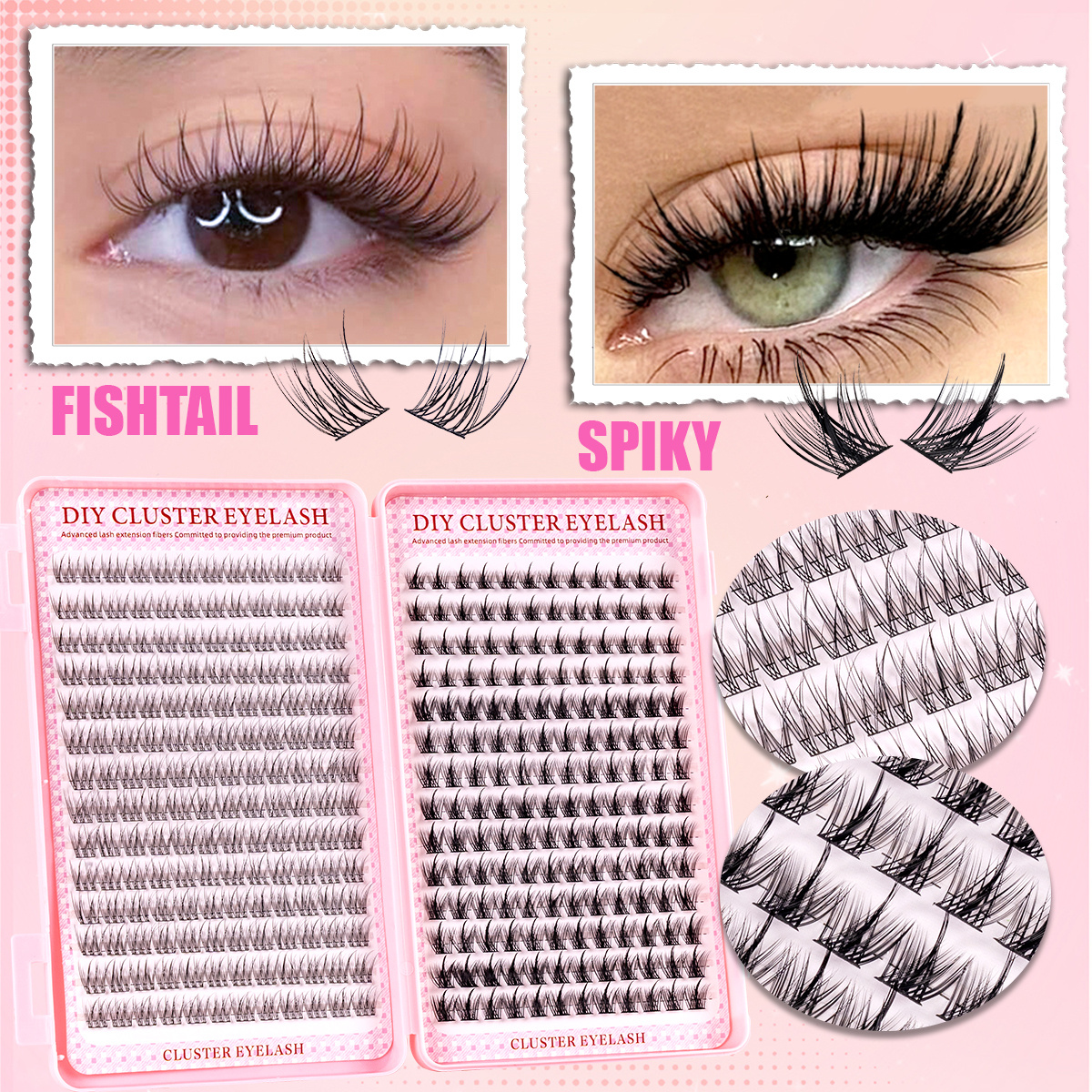 336Pcs Natural Eyelash Kit - C - Eyelash Extension Anime Style recension och pris