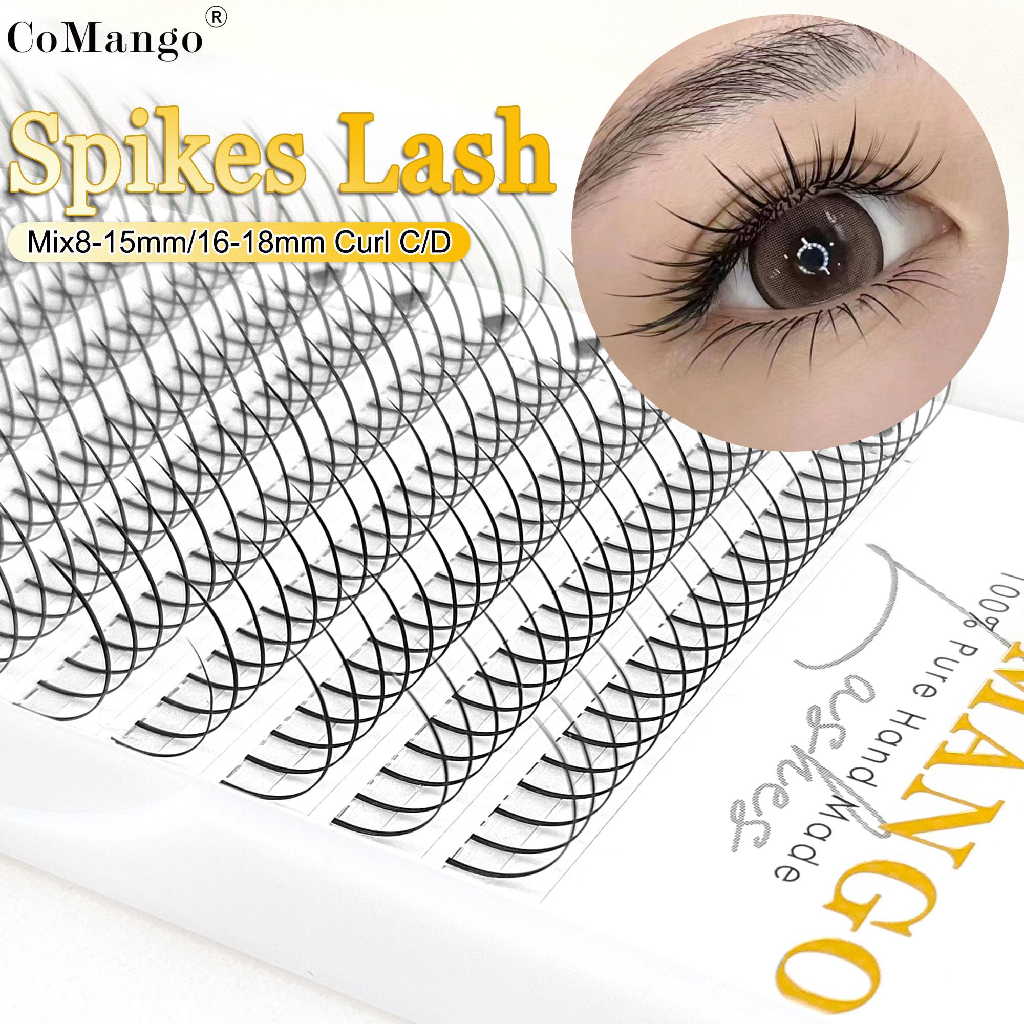 CoMango Spikes Lash Extension  - Eyelash Extension Natural Classic recension och pris