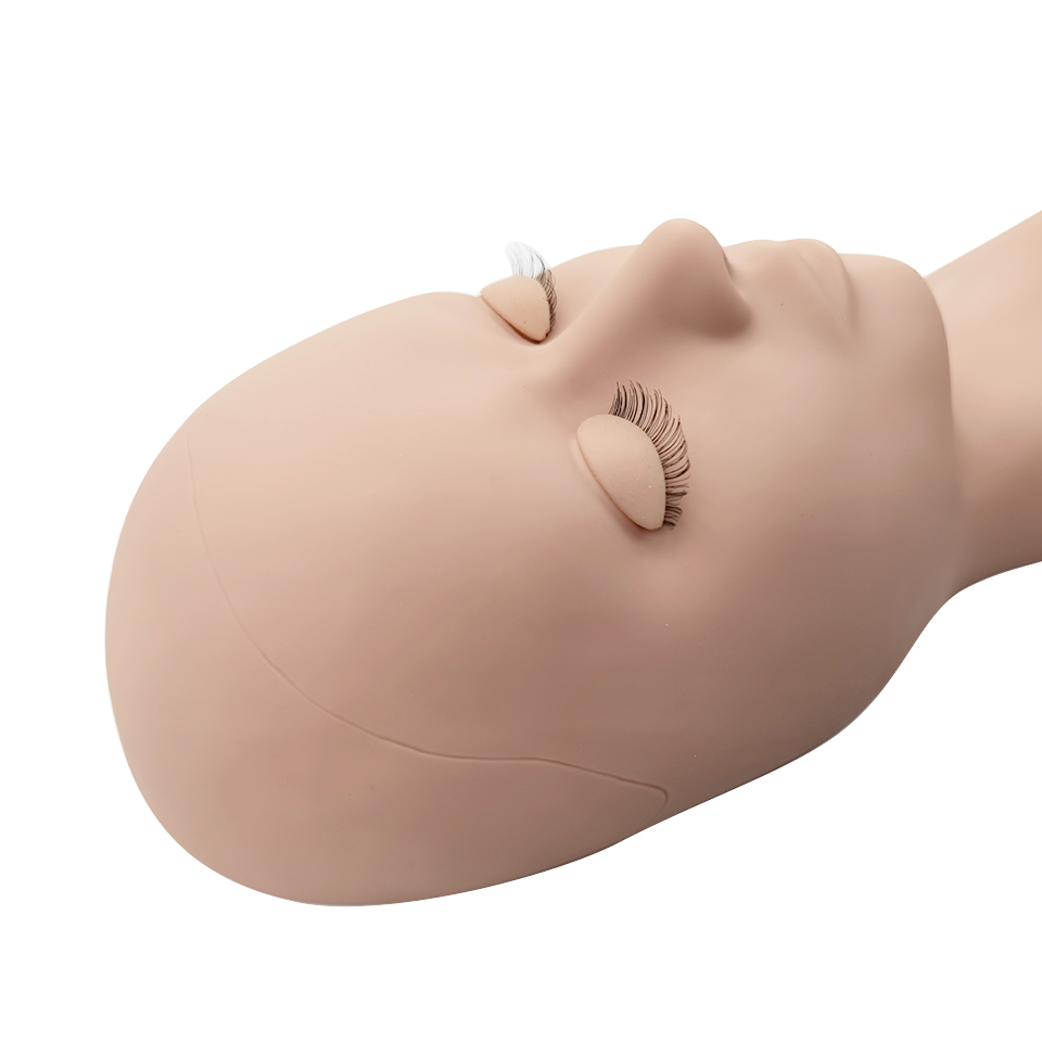 Silicone Head Training Mannequ - Eyelash Extension Course recension och pris