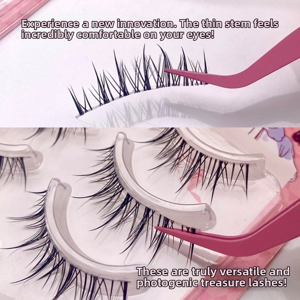 Black Anime Cartoon False Eyel - Eyelash Extension Anime Style recension och pris