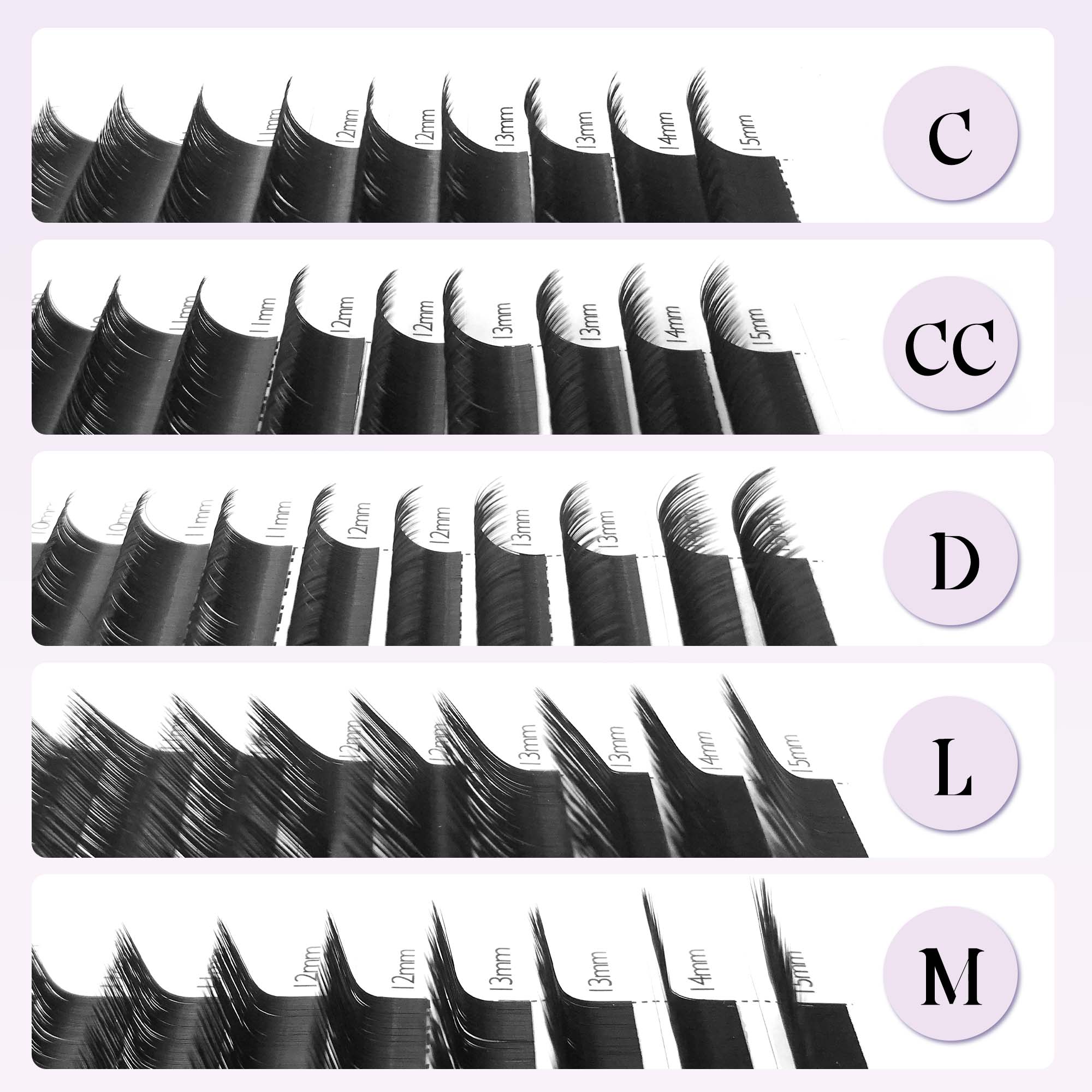 5pcs Newly Upgraded Classic In - Eyelash Extension Natural Classic recension och pris
