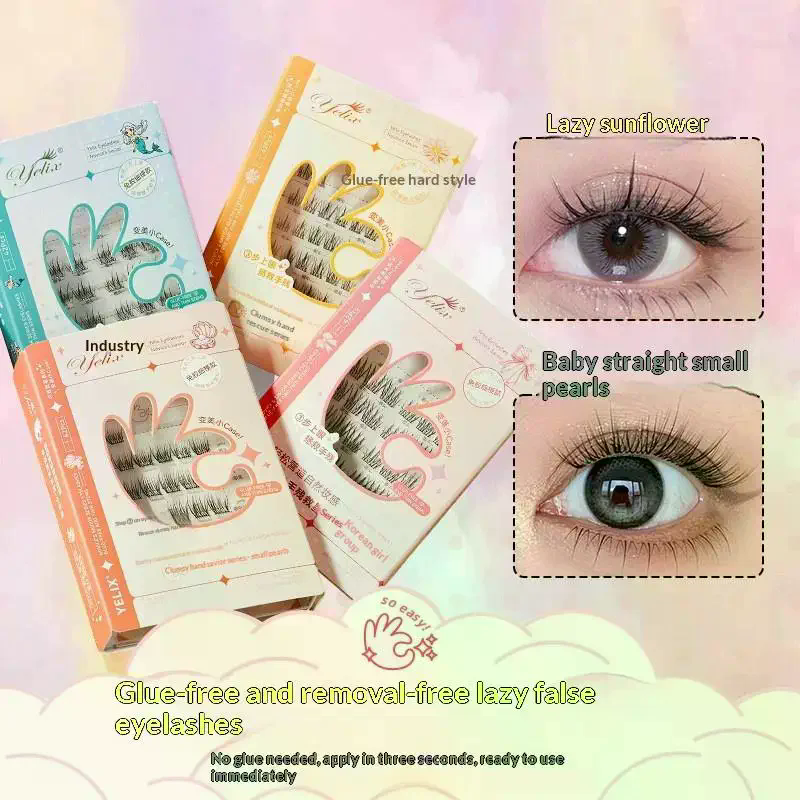 7 Rows Self-Adhesive Eyelashes - Eyelash Extension Adhesive recension och pris