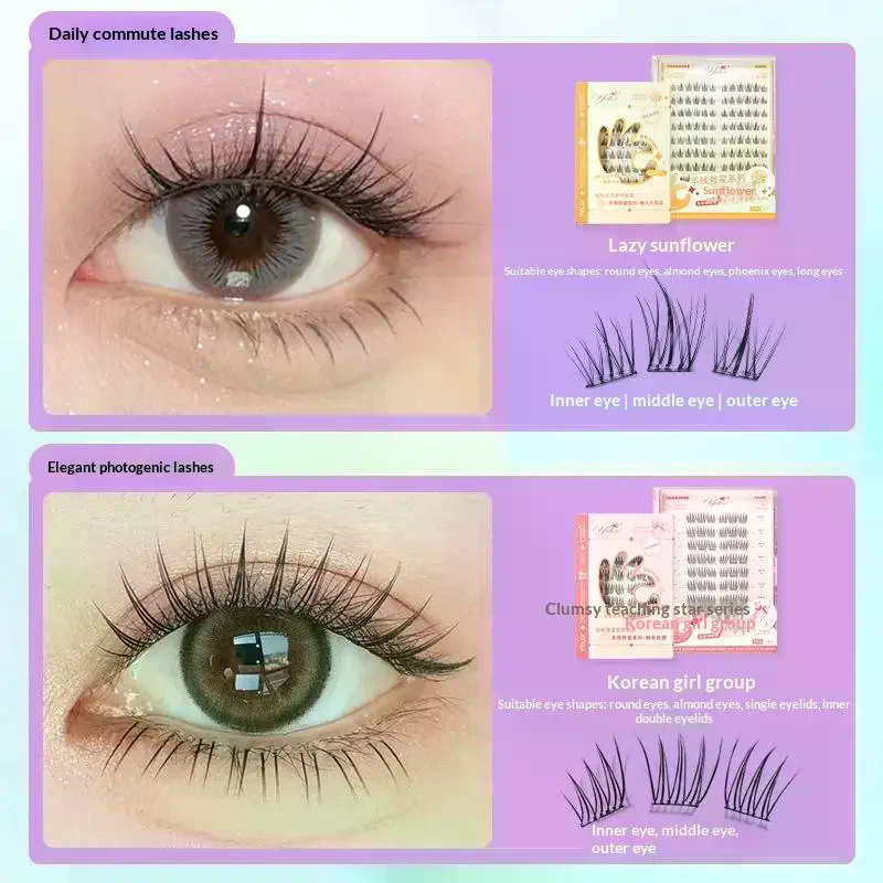 7 Rows Self-Adhesive Eyelashes - Eyelash Extension Adhesive recension och pris