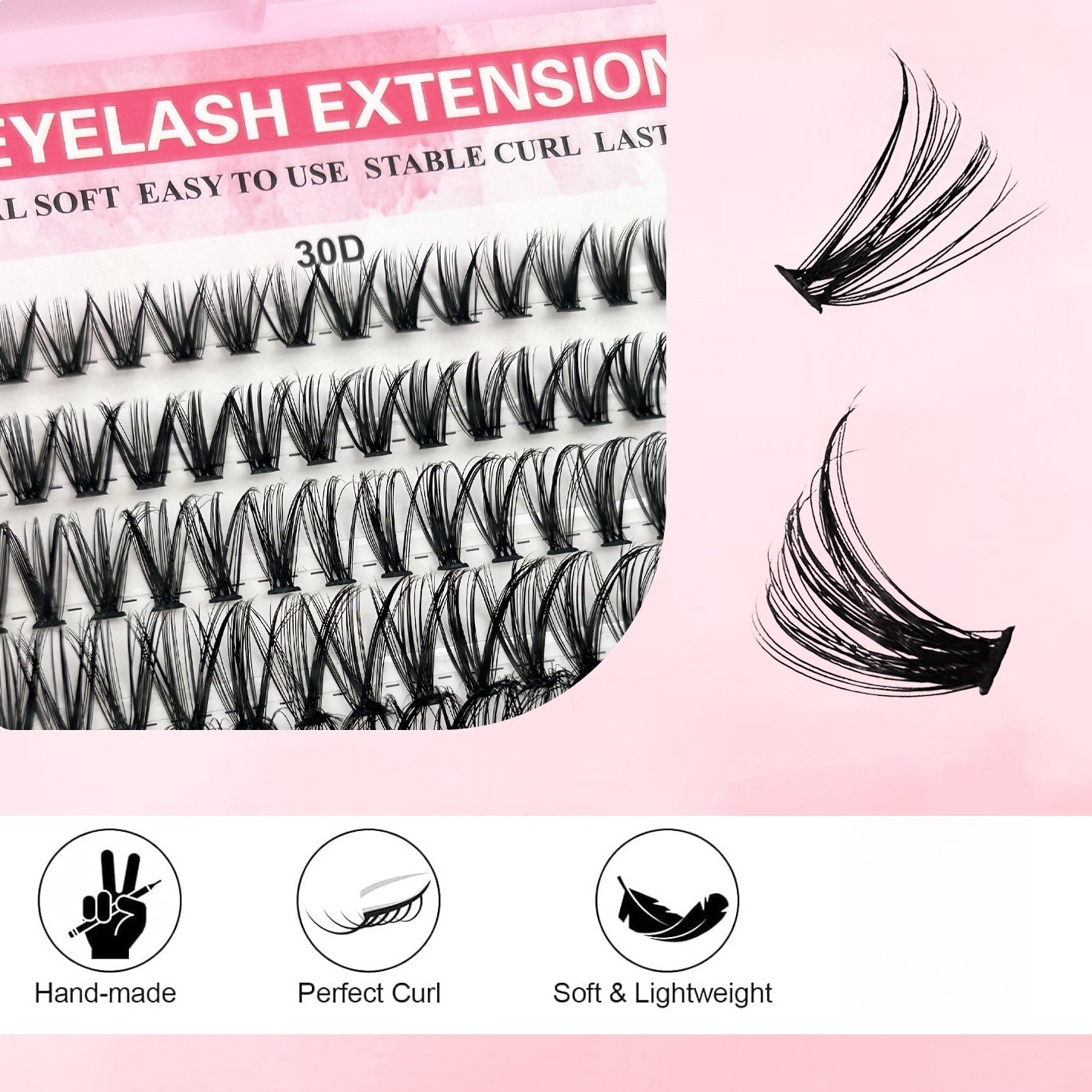 1 Box Eyelash Book - DIY Natur - Eyelash Extension Anime Style recension och pris